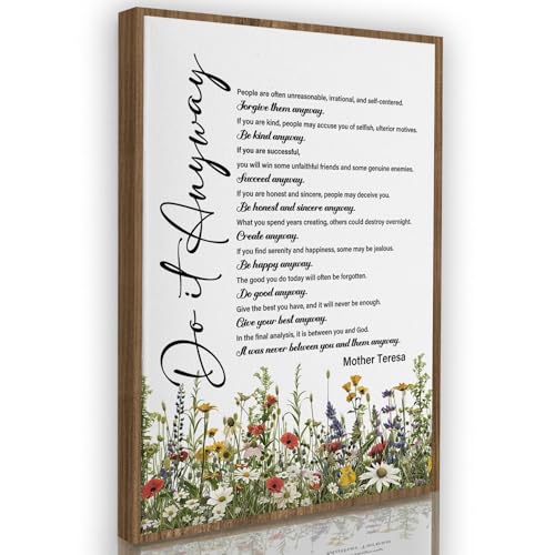Nitelat Inspirational Motivational Framed Wall Art Decor - Do It