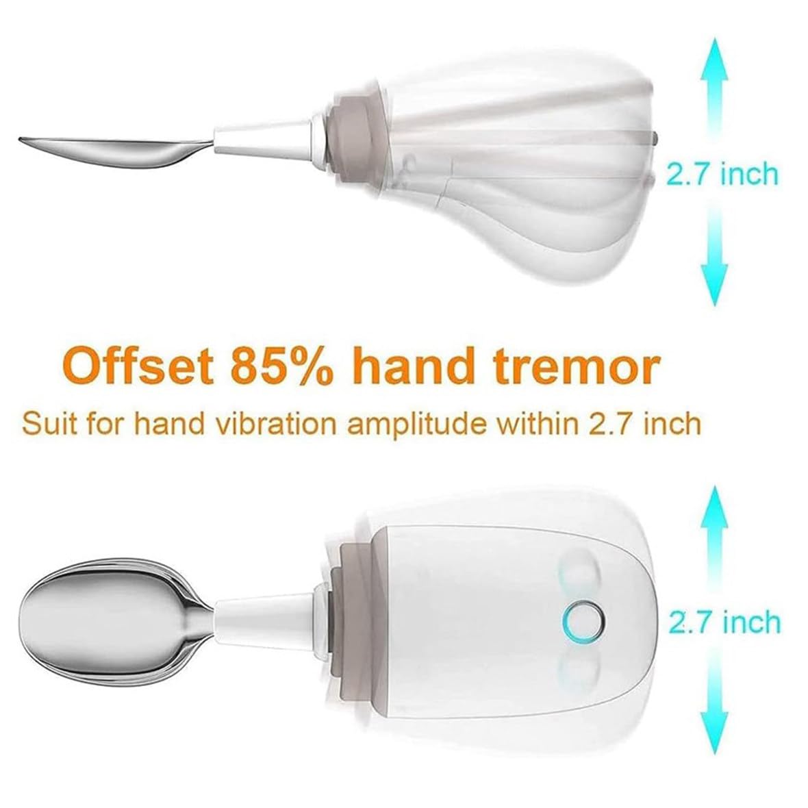 Cuchara De Parkinson Para Temblores De Manos, Cubiertos De Ayuda Para La Artritis, Cuchara Y Tenedor Fijos Con Autoestabilización Inteligente, Para Discapacitados Y Enfermos De Parkinson O Temblores
