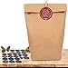 Sac Calendrier de l'Avent Noël, HAUSPROFI 24 Calendrier de l'Avent Vide à Remplir Sachet en Kraft DIY avec Clip/Autocollants - Allemand