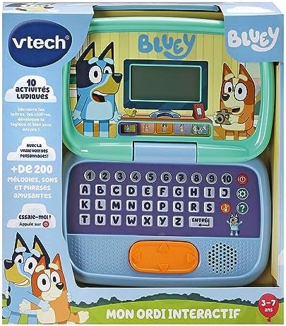 VTech- Bluey Computer Child, 530905, Niebieski,