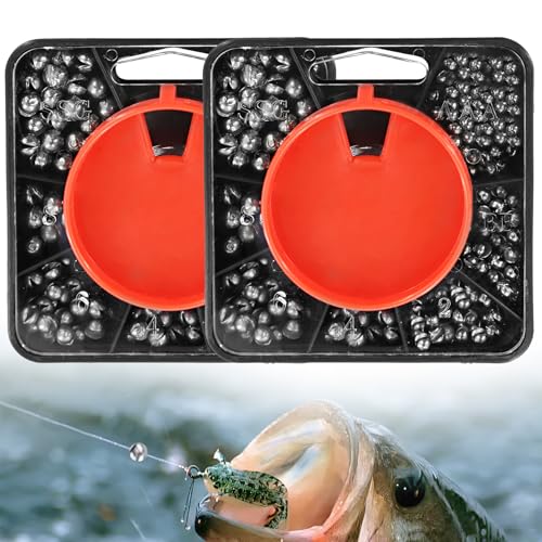 2 Pack 7 Division 240g Split Shot Fishing Weights with Box