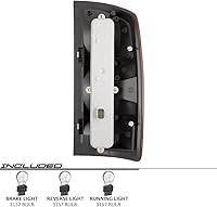 Vista 3 de EPIC LIGHTING Par de luces traseras halógenas estilo OE con bombillas y tablero de repuesto para DGE 02-06 RAM 1500 2500 03-06 RAM 3500