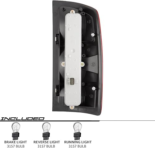 Miniatura 3 de EPIC LIGHTING Par de luces traseras halógenas estilo OE con bombillas y tablero de repuesto para DGE 02-06 RAM 1500 2500 03-06 RAM 3500 CH2800147