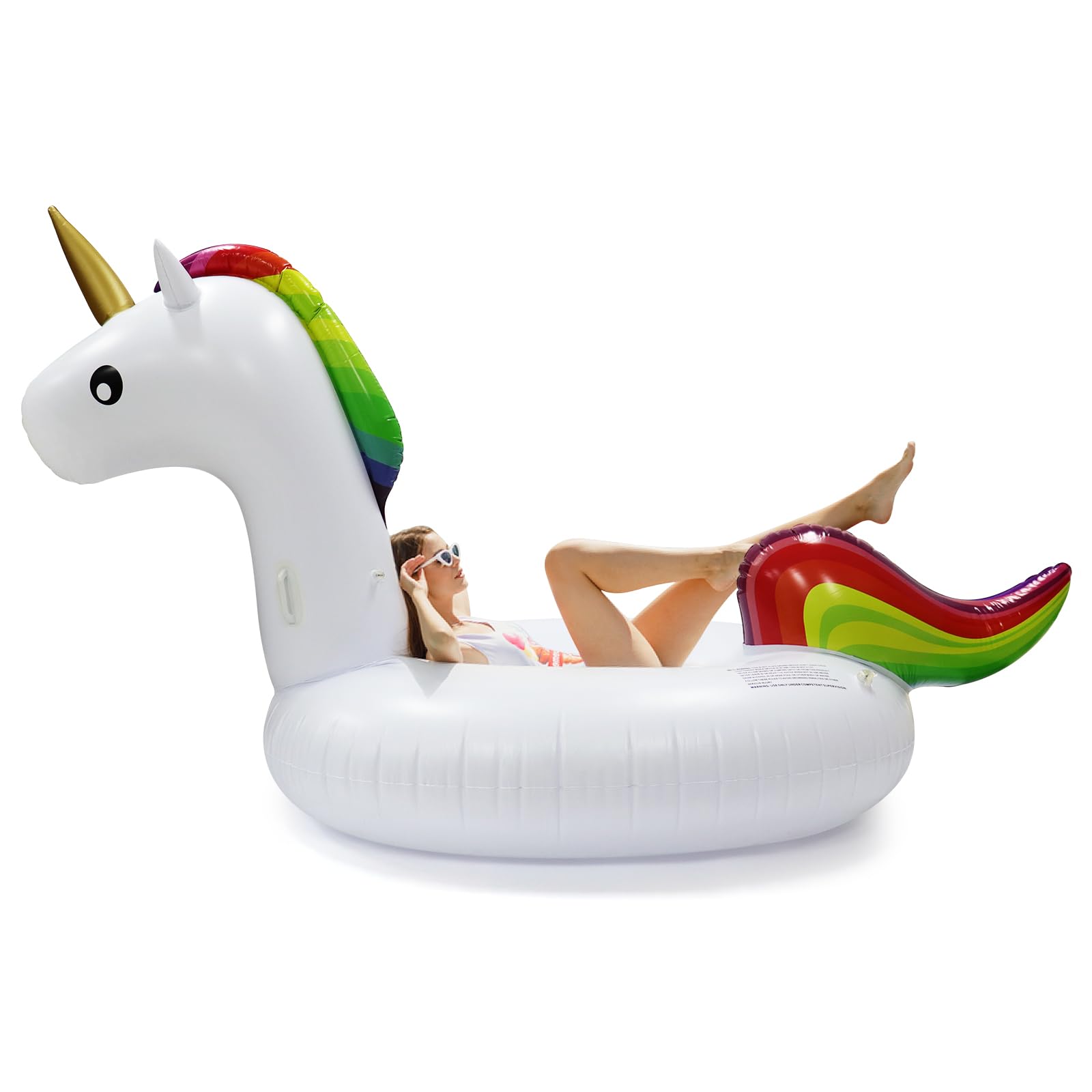 Clearance Inflatable Giant Unicorn Pool Float Large Rideable Unicorn  Floatie Pool Party Lounge Raft for Adults Kids, Below 10 Dollar Summer Swim  Lake
