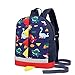 Kids Toddler Backpack Boys with Strap Dinosaur Blue Kindergarten Leash Bookbag