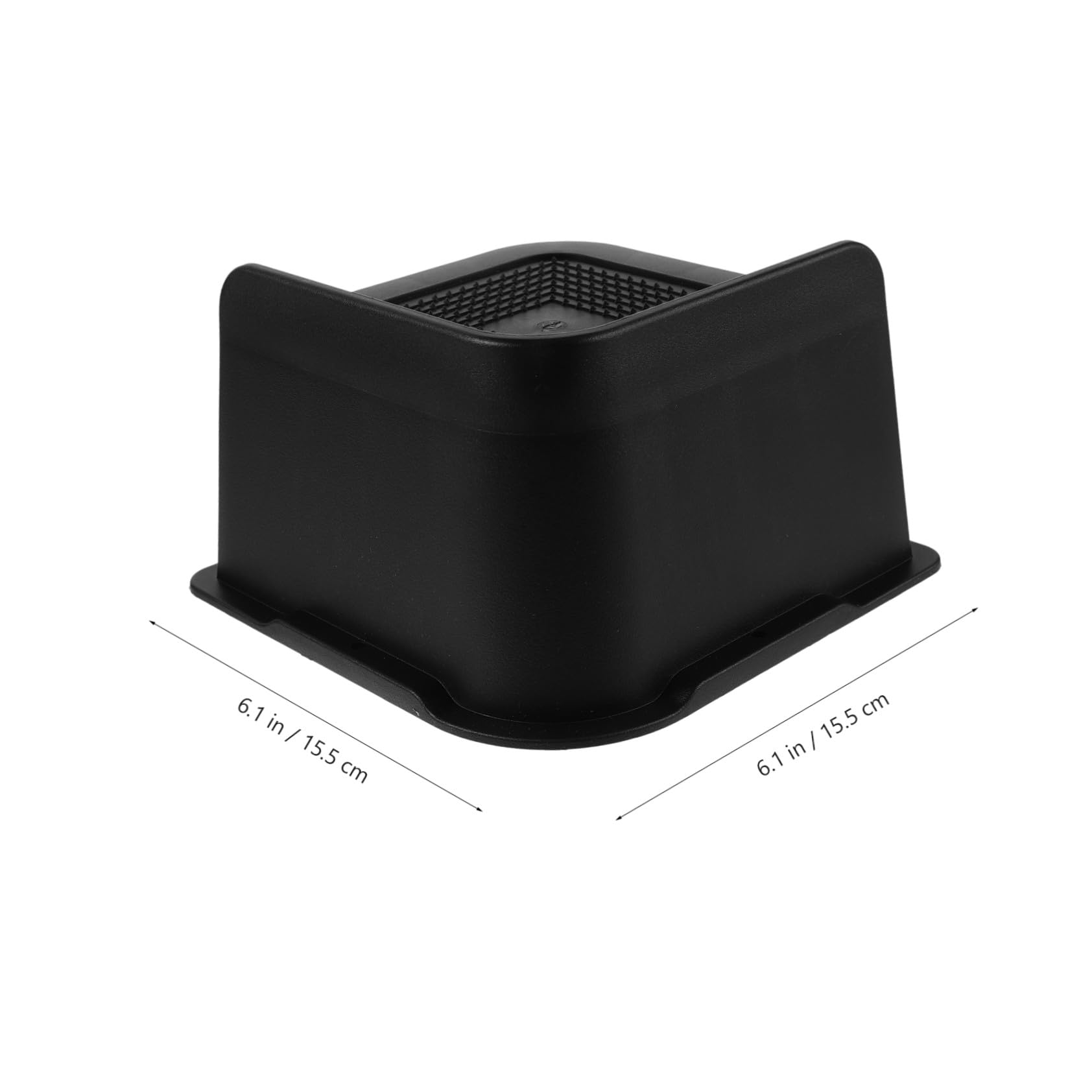 Goma Elevadores de Cama Negro 4 Piezas Antideslizantes