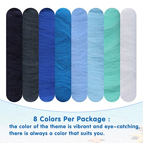 Wonvoc WR-8-BU Needle Felting Wool 80 G thumb #6