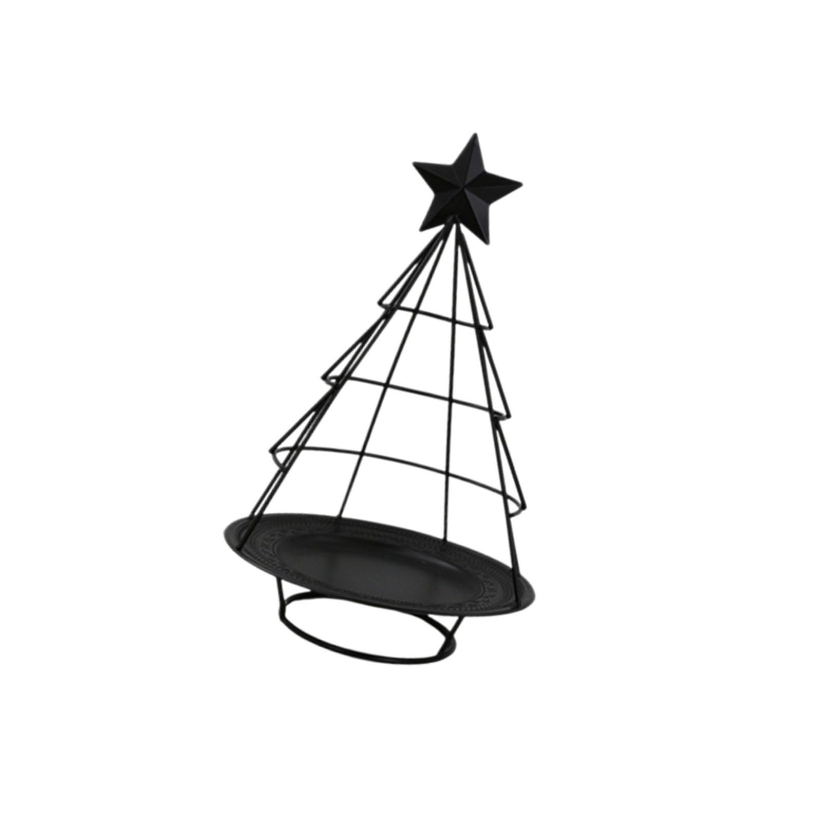 Zxfdsfdbnm Decorative Stands Iron Holders Christmas Tree Tealight Candleholders Candlestick for Table Centerpeices Christmas Holders Centerpiece