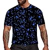 Men's Shirts Unisex 3D Fashion Printed Shirts for Adults Short Sleeve Top T-Shirts, black, M #1