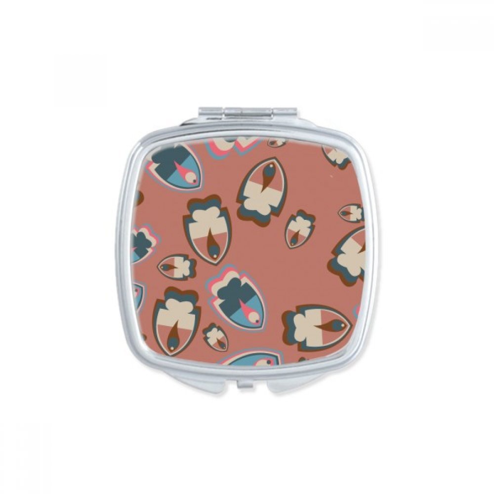 Miroir de poche pour corriger votre maquillage partout grâce au dessin au trait bleu