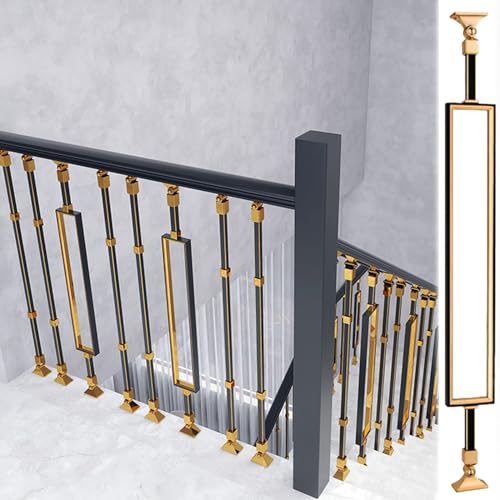 Rambarde décorative montage surface noire avec poteaux rigides de sécurité - 2