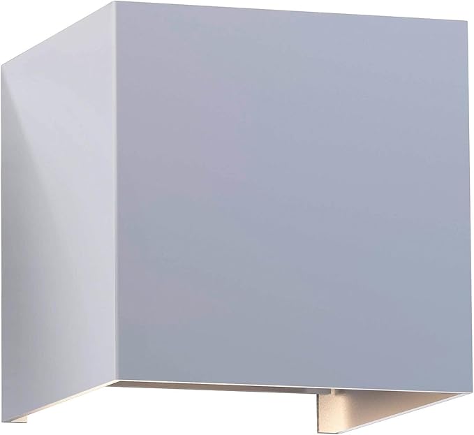 Hama Hama Led-wandlamp voor binnen en buiten (dimbare smart home lamp voor Alexa en Google Assistant, spraakbesturing en via app, buitenlamp met beschermingsklasse IP44, 2700K tot 6500K) wit