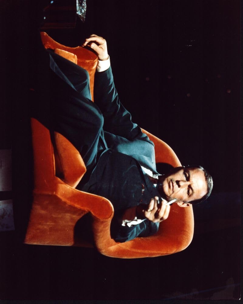 Amazon.com: Posterazzi Frank Sinatra Smoking Cigarette In Orange Chair  Photo Print (16 x 20)
