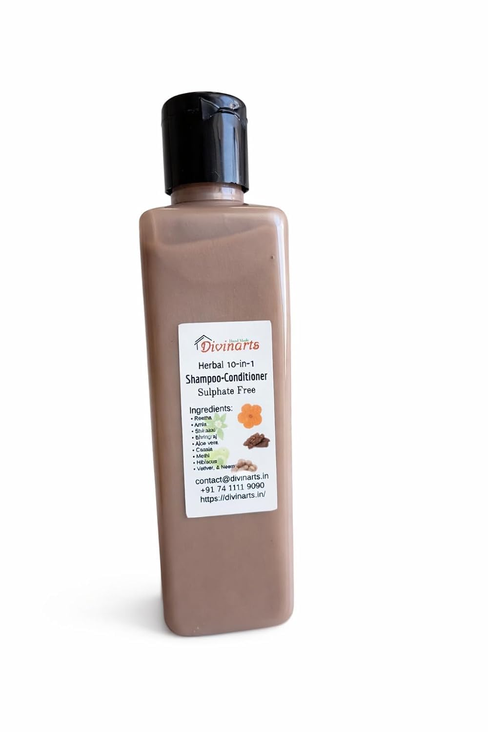 Davined Herbal 10-in-1 Shampoo + Conditioner Reduces Dandruff and Itchy Scalp, with Reetha
