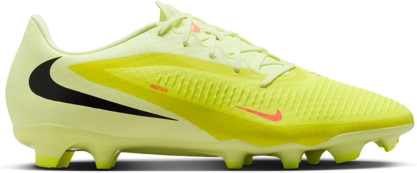 Nike Phantom 6 Low Academy Multi-Ground Soccer Cleats (Hyper Crimson/Limelight/Black)