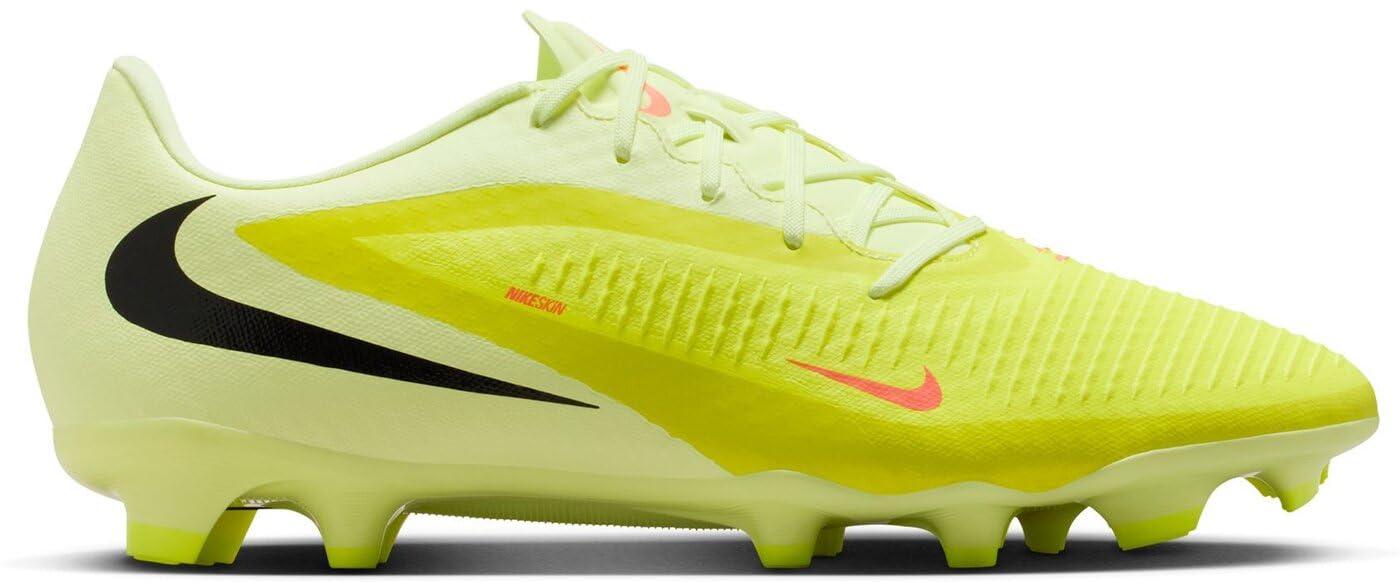 Nike Men's Phantom 6 Low Acad FG/MG Football Shoe, Hyper Crimson/Black/Limelight, 8