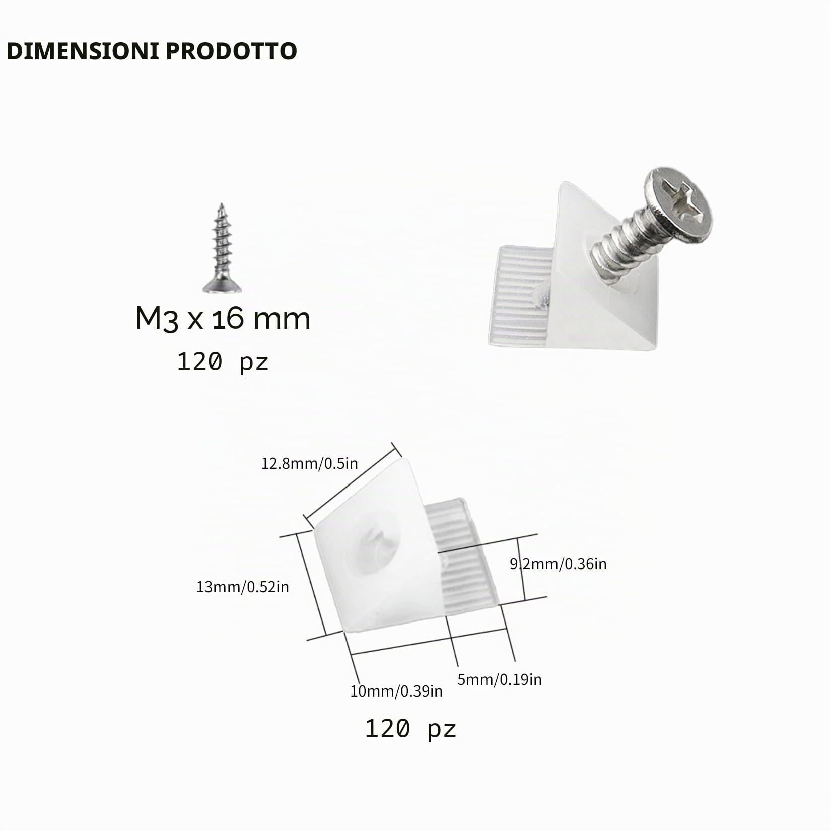 Ewwtrey 120 Pezzi Cunei di Fissaggio Stabilizzatori, Riparazione Cunei per Mobili per Ripara Cassetti, Cunei Mobili de Cassetto con Viti, Cunei di Cassetto pour Inferiore Riparazione Cedimenti