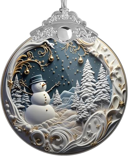 Buntglas-Geschenke, einzigartige Weihnachtsschmuck Acryl Ornament Kunst, Urlaubsdekoration, Auto-Inneneinrichtung, 2023 Weihnachtsdekoration