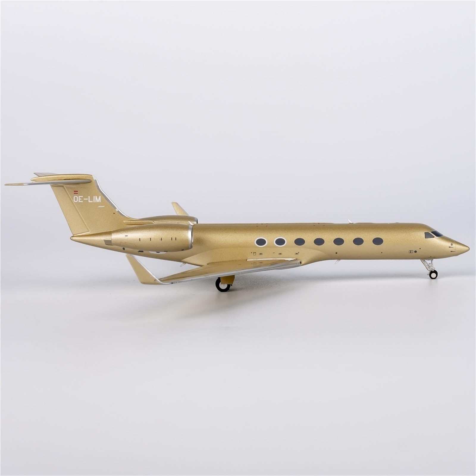 Model redukcyjny samolotu 14CM 1/200 Model Samolotu Zestaw Do Avcon Jet Gulfstream G550 OE-LIM Duży Model Samolotu Odlewanego Ciśnieniowo Model lotniczy Replika samolotu