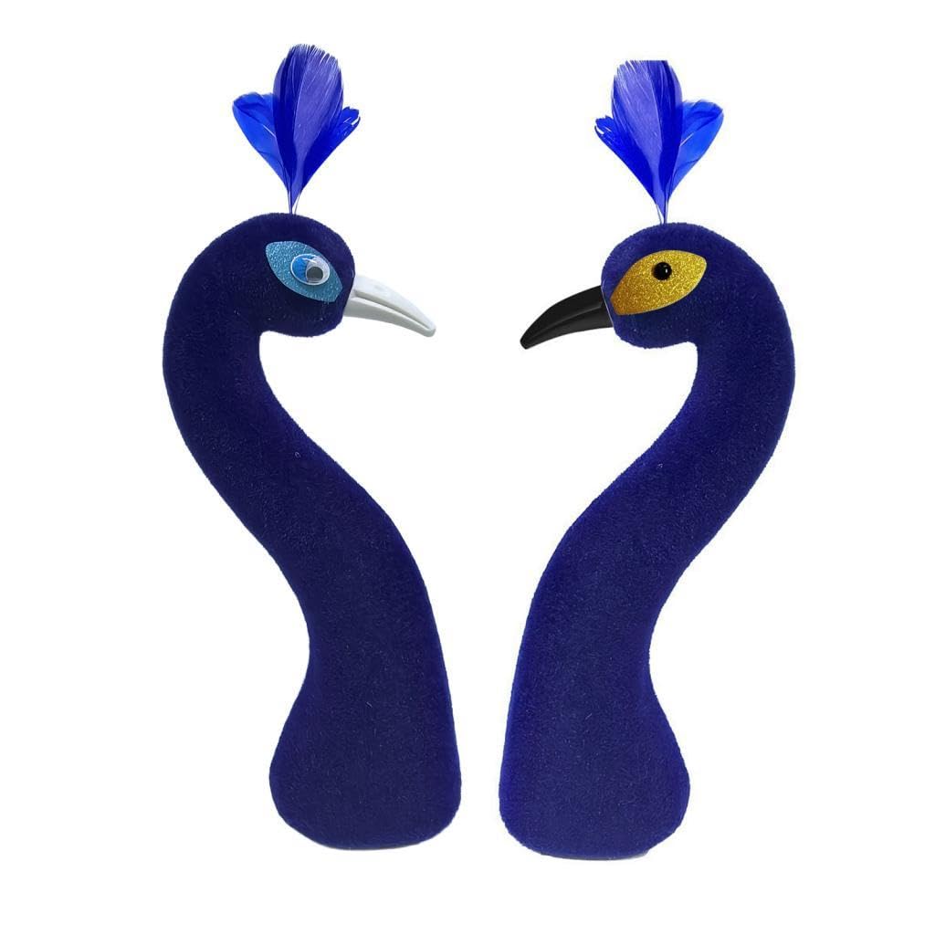 2xPeacock Head Floral Arrangement Decor Home Decor for Wedding Blue|Home & Garden | Home D?©cor | Floral D?©cor| Floral D?©cor-image-46