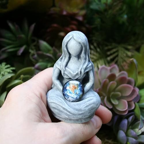 3''Mother Earth Statue,Faceless Gaia Statue Mother Earth Resin Figurine Suit For Witchy Room Spiritual Room Altar Decor #TOP3