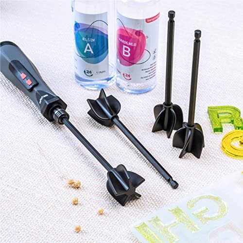 Istoyo Resin Mixer Paddles, Epoxy Mixer Attachment For Powerful Mixing, Reusable Paint Mixer, Paint Stirrer Drill Attachment For Resin, Silicone Mixing (Included 4 Pcs) #TOP6