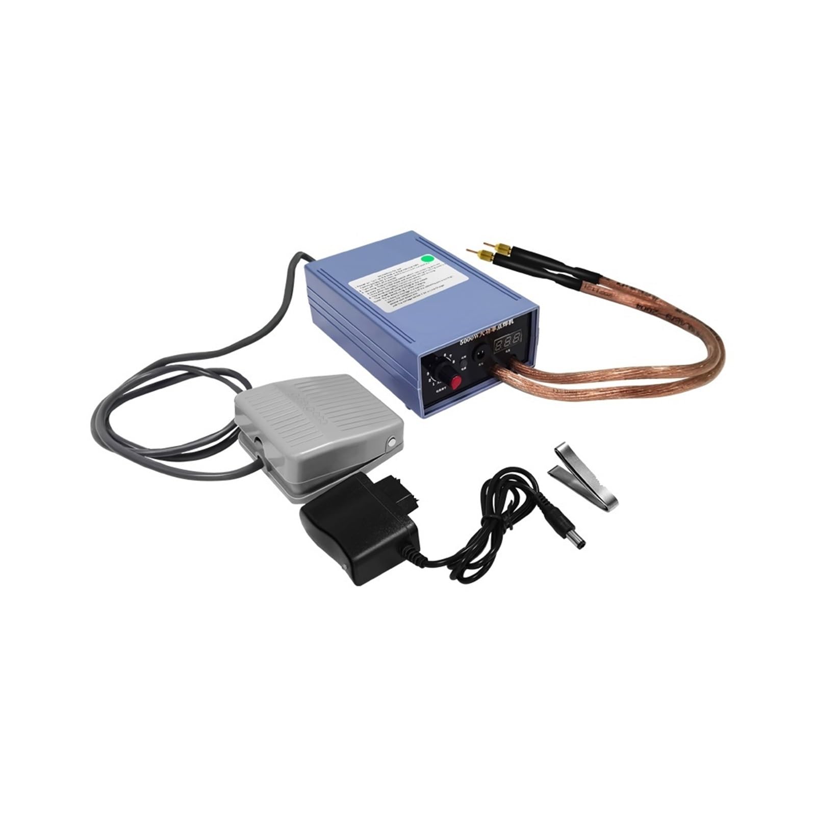 5000W Mini Spot Welder Kit DIY Battery Pack Welding Tools Portable Machine Pen for 0.25MM Nickel Strip The Weld is Strong(Power Supply)