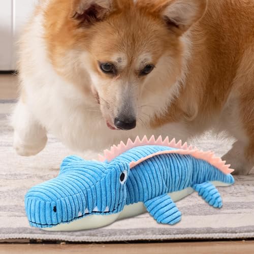 Peluche pour grands animaux de compagnie crocodile doux résistant - 4