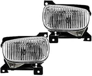 EPIC LIGHTING OE Style Replacement Fog Lights Assemblies Compatible with 2000-2006 Tundra [ TO2592102 TO2593102 812200C010 812100C010 ] Left Driver & Right Passenger Sides Pair