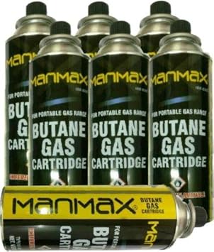 ManMax 20 x Gas Butane Gas Bottles CANISTERS for Cooker Heater BBQ ...
