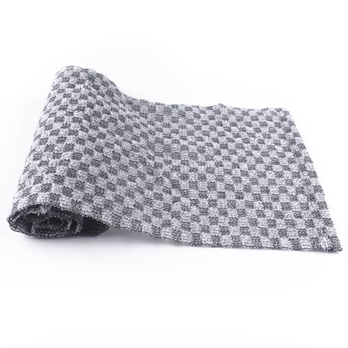 KYRINOVA Serviette de douche exfoliante double face, nettoyage en profondeur, chiffons exfoliants pour frotter, mousser et enlever les peaux mortes