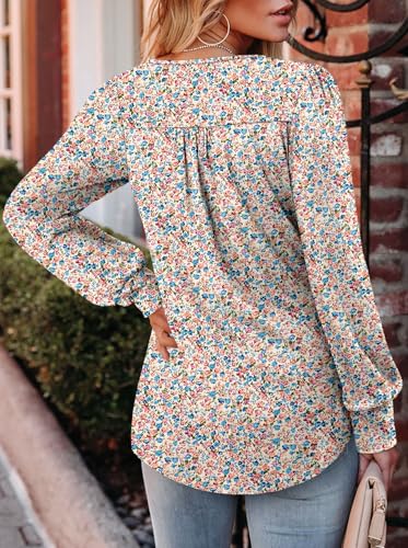BETTE BOUTIK Long Sleeve Shirts for Women Fall Tops Dressy Blouses Crewneck Tunic Tops for Leggings S-3XL