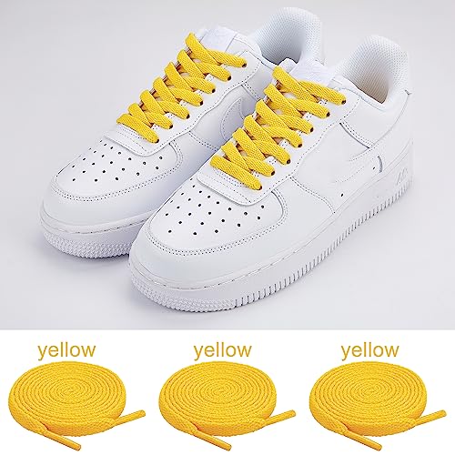 Image of ZHENTOR 3 Pair Flat Shoe Laces for Sneakers, Shoelaces for Sneakers Athletic Running Shoes Boot Strings