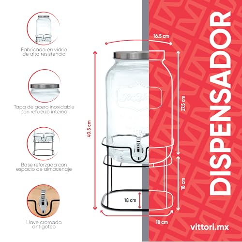 El Mejor Listado de Dispensador de agua de vidrio favoritos de las personas. 9