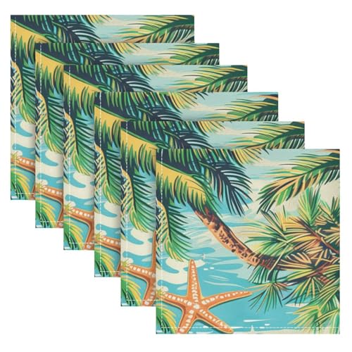 Set de 4 Servilletas de Tela Cuadradas Multicolor 20x20 in miniatura 6