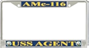 USS Agent AMc-116 License Plate Frame