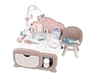 Smoby - Baby Nurse - Cocoon Nursery - Care, Night and Meal Areas - Electronic Babyphone - 19 Accessories - Made in France - 220379