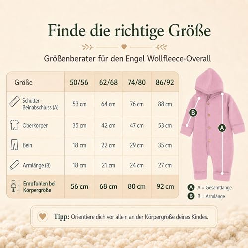 Kinderhaus Blaubär Engel Wollwalk Overall Baby Bio-Merinoschurwolle – Bild 8