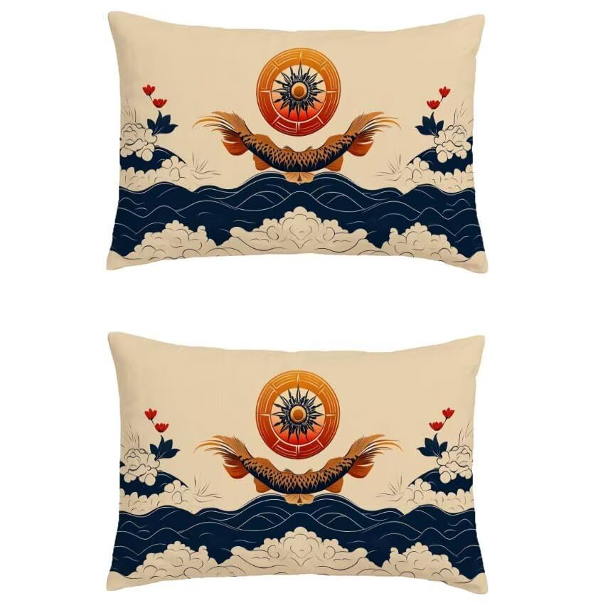 Coussin extérieur imperméable 70x90cm bleu marine lot de 2 housses rectangulaires