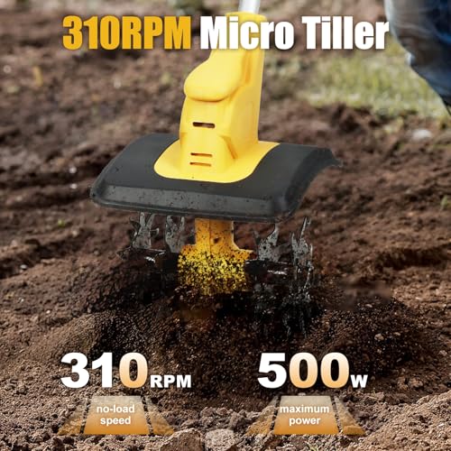 21V Cordless Tiller and Cultivator with Dual Batteries - Image 5