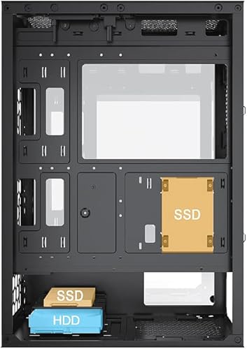 Miniatura 12 de Bgears b-Optillusion Gaming PC ATX, panel frontal ARGB con ilusión óptica especial, lado de vidrio templado. USB 3.0, soporte hasta tarjeta madre