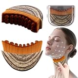 3-in-1 Lymphatic Contour Face Brush: Facial Dry Brush, Lymphatic Lifter & Jawline Sculptor | Hypoallergenic Ergonomic Design | Reduces Puffiness & Tightens Skin