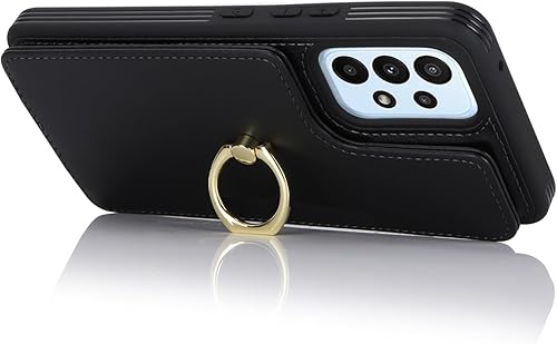 Miniatura 5 de Lipvina Funda para Samsung Galaxy A53 5G con tarjetero, Galaxy A53 5G funda tipo cartera para mujer, tarjetero de crédito, soporte de anillo y