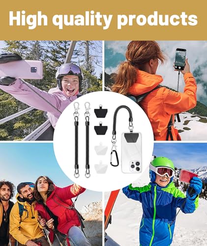 Image of 7PCS Phone Lanyard, Phone Sling with Adjustable Strap, Phone Hanging Chain for Outdoor Activities Like Skiing, Cycling, Hiking, Traveling and Daily Use, Suitable for Gift Giving