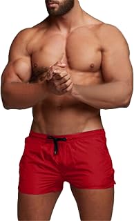 Mens Athletic Shorts Lightweight Quick Dry Gym Training Shorts Comfy Soft Bodybuiding Shorts Fitness Walking Shorts with Pockets