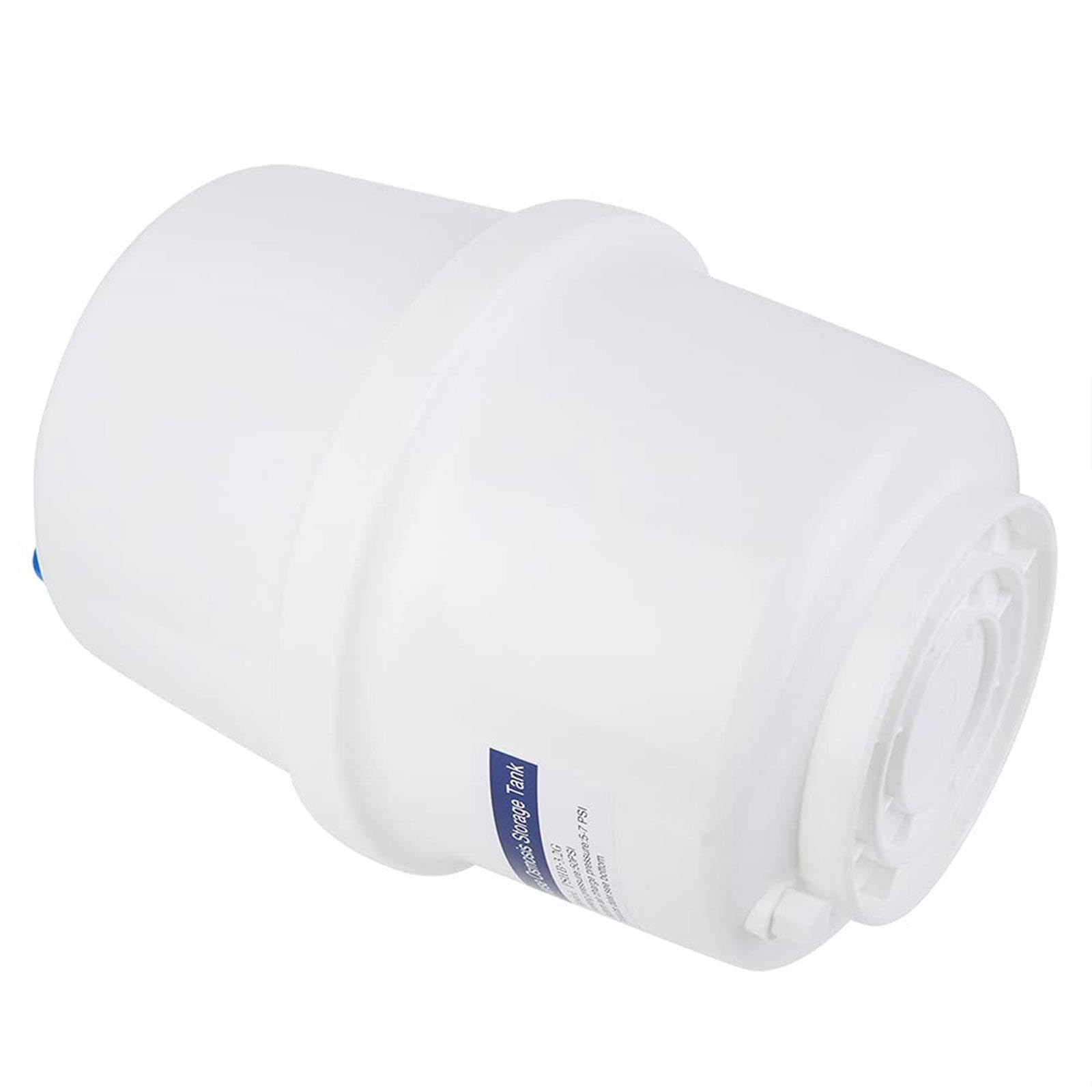 Tanque de almacenamiento de agua presurizado de 3,2 galones con válvula de bola, robusto, compacto y ligero para sistemas de ósmosis inversa- Válvula de Bola de 6.35 Mm
