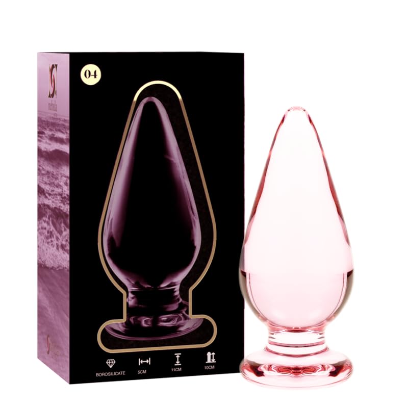 NEBULA SERIES BY IBIZA - Model 4 Anal Plug Borosilicate Glass 11 X 5 CM Pink, 8435566041846
