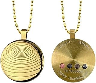 DYFUHO Wave Protection Terahertz Shield Defense Necklace,Terahertz Cosmic Energy Protection Necklace,Gold Color