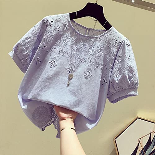 Haut en crochet pour femme grand t-shirt ample d'été chic