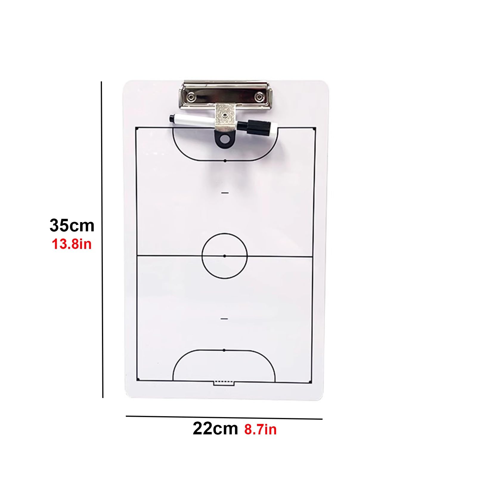 Lavagna Tattica per Il Futsal, Lavagna Portatile Allenatore Calcio, Portablocco per Allenatore, Lavagnetta Strategie, Doppia Faccia, per Le Gare di Allenamento